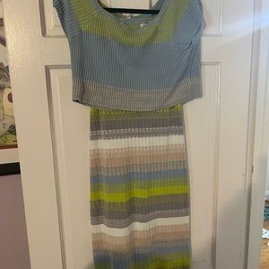 Adorable dress and crop top set from Anthropologie, Size XL